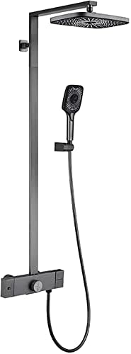 Thermostatic Shower System with Air Boost and 3 Spray Modes