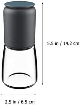 Alipis 304 Stainless Steel Glass Pepper Salt Shaker Set