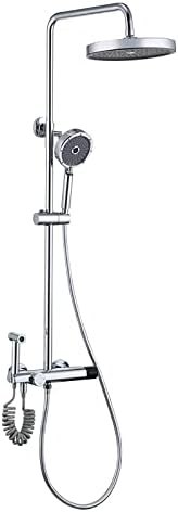 Rain Shower System with 10 Inch Head 3 Modes Thermostatic Faucet Set