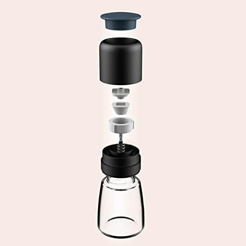 Alipis 304 Stainless Steel Glass Pepper Salt Shaker Set