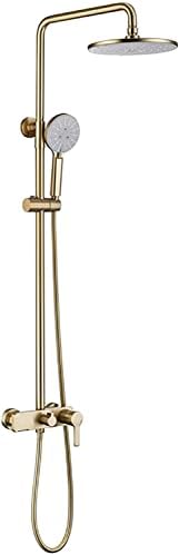uhyOHF Rain Shower System Set with Adjustable Handle and Handheld Shower