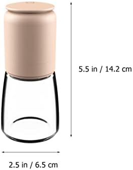 Alipis Salt Pepper Shaker Set with Refillable Glass Bottle