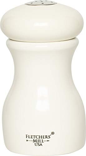 Fletchers Mill Marsala Pepper Salt Shaker White - 4 Inch