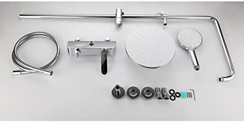 Shower System with 3-Mode Handheld and Waterfall Spout