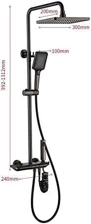 Thermostatic Shower System with 3 Modes Handheld and Rain Shower Head