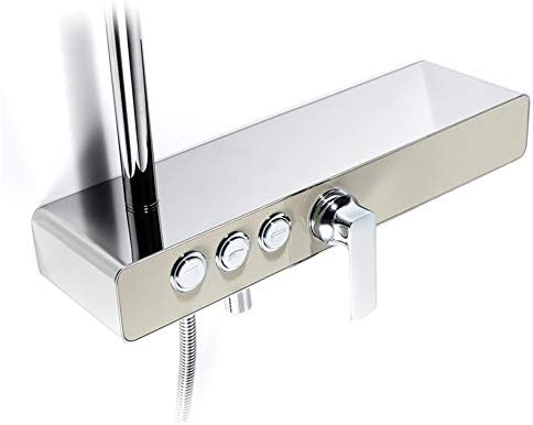 White Gold Triple Function Wall Mount Shower Set