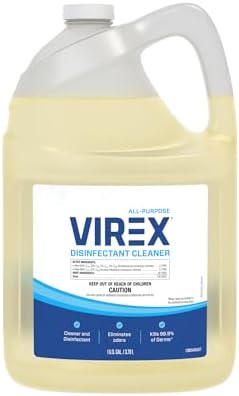 VIREX CBD540557 Disinfectant Cleaner - 1 Gallon Lemon Scent