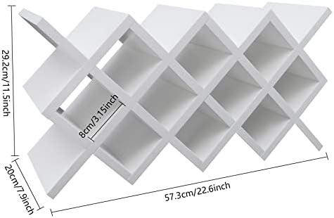 Wooden Wine Rack - 10 Bottle Wall Mounted Storage