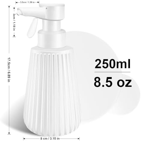 MoKasi 85oz Automatic Soap Dispenser - Touchless Adjustable Volume Durable White Resin
