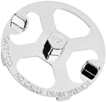 Delixike 42239 Shower Drain Strainer Wrench Stainless Steel 1