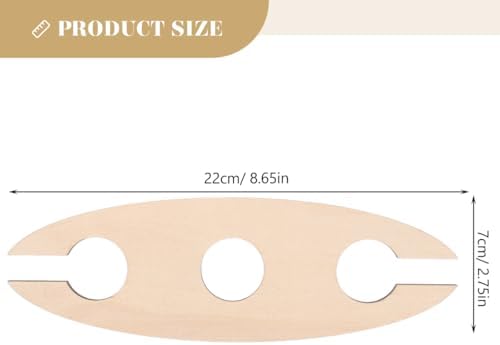 BESTOYARD Wooden Wine Rack - 3 Pack Khaki Freestanding Holder
