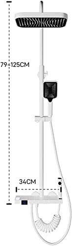 Thermostatic Shower Faucet Set with Temperature Display 1
