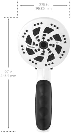 ETL Oxygenics Fury RV Handheld Shower Head Kit White 1