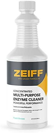 Zeiff Pro-Grade Enzyme Cleaner 32 Ounce - Multi-Purpose Pet Drain Stain Remover
