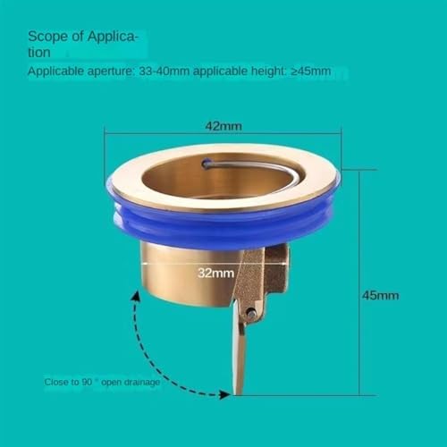 Copper Drain Cover Anti-Smell Floor Strainer