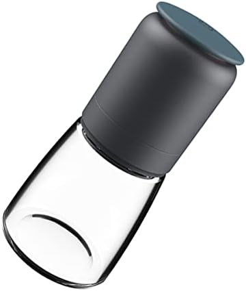 Alipis 304 Stainless Steel Glass Pepper Salt Shaker Set