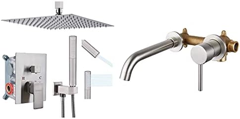 Gotonovo 12 Square Showerhead with 2-in-1 Handheld