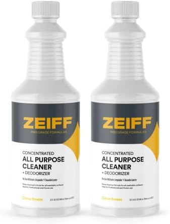 Zeiff Pro-Grade All-Purpose Cleaner Deodorizer 32 Ounce 2 Pack