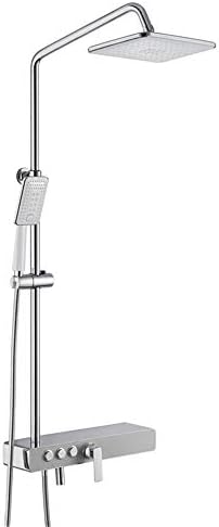White Gold Triple Function Wall Mount Shower Set