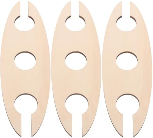 BESTOYARD Wooden Wine Rack - 3 Pack Khaki Freestanding Holder
