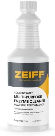 Zeiff Pro-Grade Multi-Purpose Enzyme Cleaner - 32 Ounces - Fragrance Free