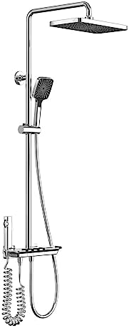Hidden Waterfall Bathtub Faucet with 3 Modes and Thermostatic Control