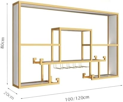 Industrial Wine Racks Wall Mounted for Home Bar Display