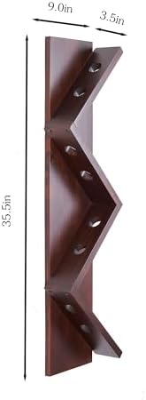 Wall-Mounted Wine Rack with 8 Bottle Capacity