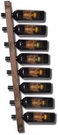 Wall-Mounted Wine Holder 90x7x2cm Tung Wood Creative Design