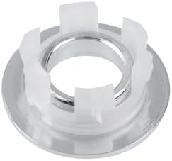 Wealrit 6 Pcs Chrome Bathroom Sink Overflow Caps