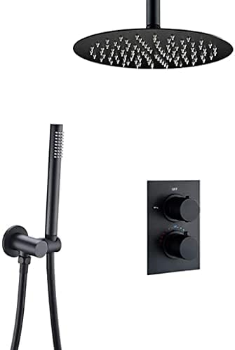 Luxury Shower Set with Thermostatic Valve and Rainfall Head
