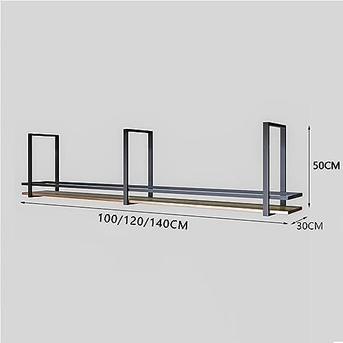 ZJDYDY 2 Tier Ceiling Floating Shelf Wine Rack