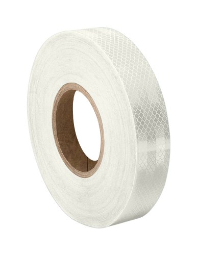 3M 3430 White Reflective Safety Tape Roll 075x15ft