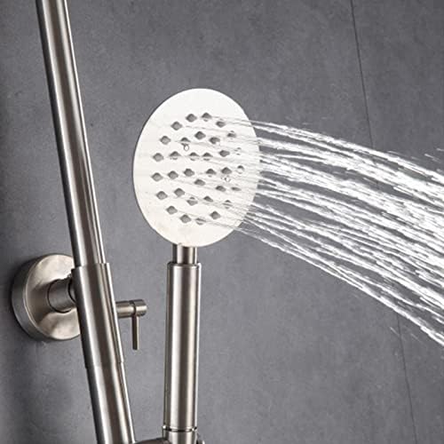White Gold Triple Function Wall Mount Shower Set