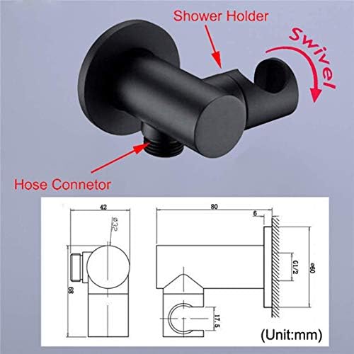 Luxury Shower Set with 8-12 Round Rainfall and Handheld Shower Heads