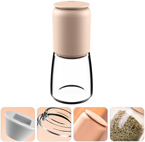 Alipis Salt Pepper Shaker Set with Refillable Glass Bottle