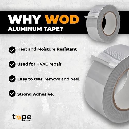 WOD AFTR36 Aluminum Foil Tape - 6x150ft Heat Shield Reflective Sealant