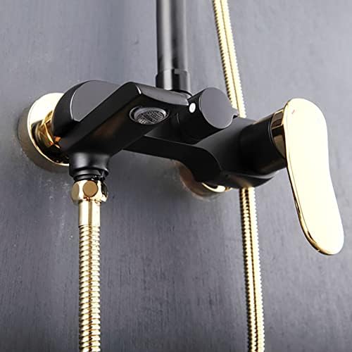 10 Inch Black Gold Shower System with 2 Mode Handheld