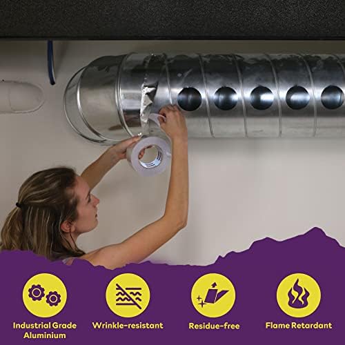 ATack 2x75 Aluminum Foil Duct Tape - High Temp Heavy Duty