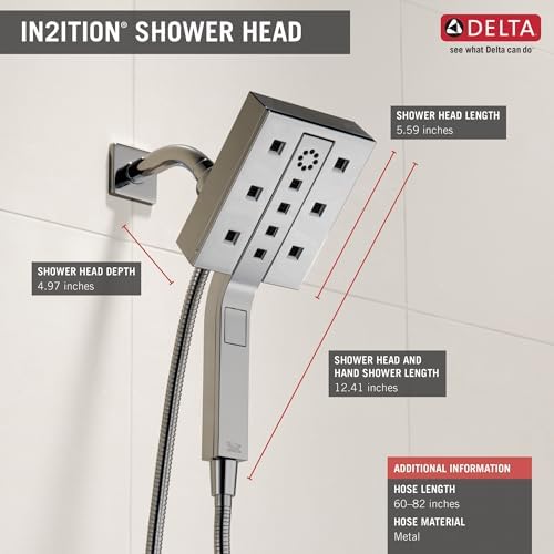 Delta Faucet Universal Shower Combo with Lumicoat Chrome