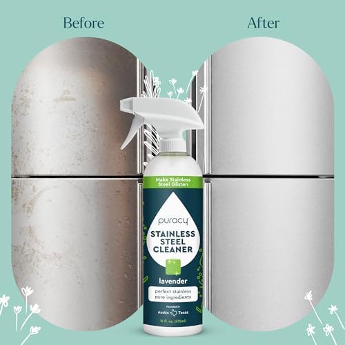 Puracy Stainless Steel Cleaner with Lavender Scent