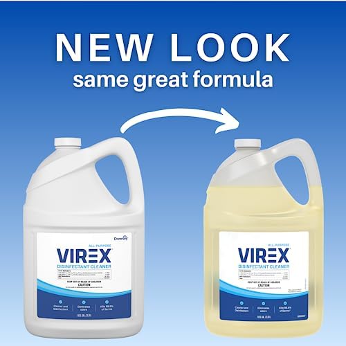 VIREX CBD540557 Disinfectant Cleaner - 1 Gallon Lemon Scent