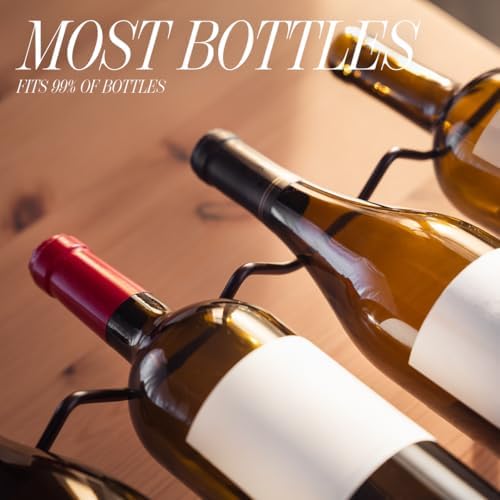 1-Tier Metal Wine Rack for Countertop - 4 Bottle Storage