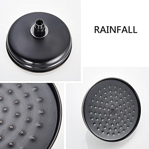 TECKI Dual Handle Bath Shower Trim System Black Brass
