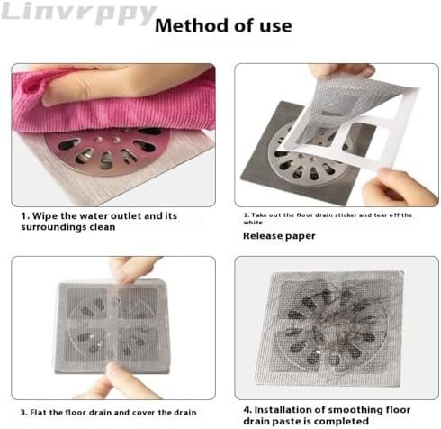Linvrppy 20 Pack 4x4 Disposable Drain Covers