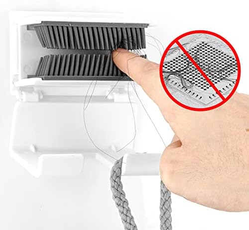 Linkidea Shower Hair Collector Reusable Drain Hair Trap White
