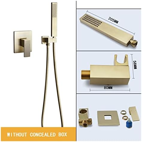 Hidden Waterfall Bathtub Faucet with 3 Modes and Thermostatic Control