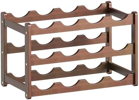 CAMOAT 3-Tier Bamboo Wine Rack Organizer