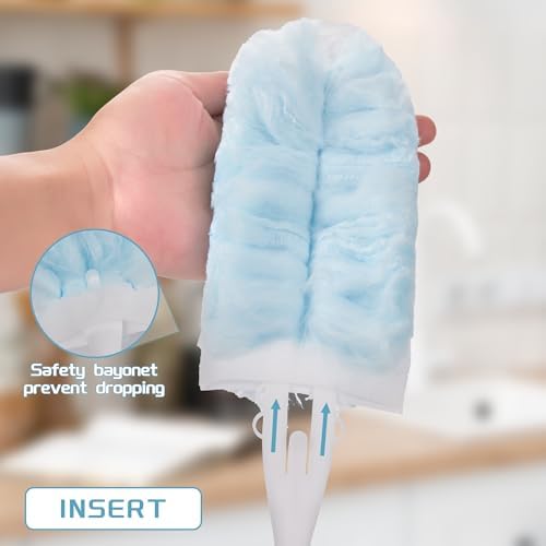 40 Count Microfiber Duster Refills Kit with Handles