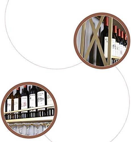 Solid Wood Iron Wall-Mounted Wine Rack